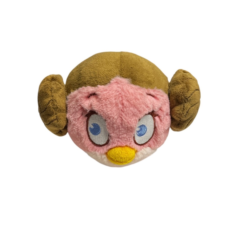 Angry Birds‎ Star Wars Princess Leia Stuffed Animal 5" Round Plush Toy